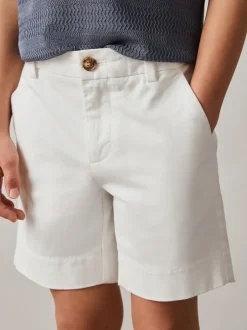Shorts|Reiss - Wicket Korte chino met stretch Wit