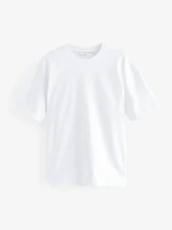 T-Shirts En Hemden|Next Wit - Relaxed fit - Verpakking van 3 T-shirts van zware stof