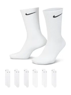 Sokken|Sokken*Nike - Ronde hals - - 6 Paar verzachte sokken voor alle dagen Wit