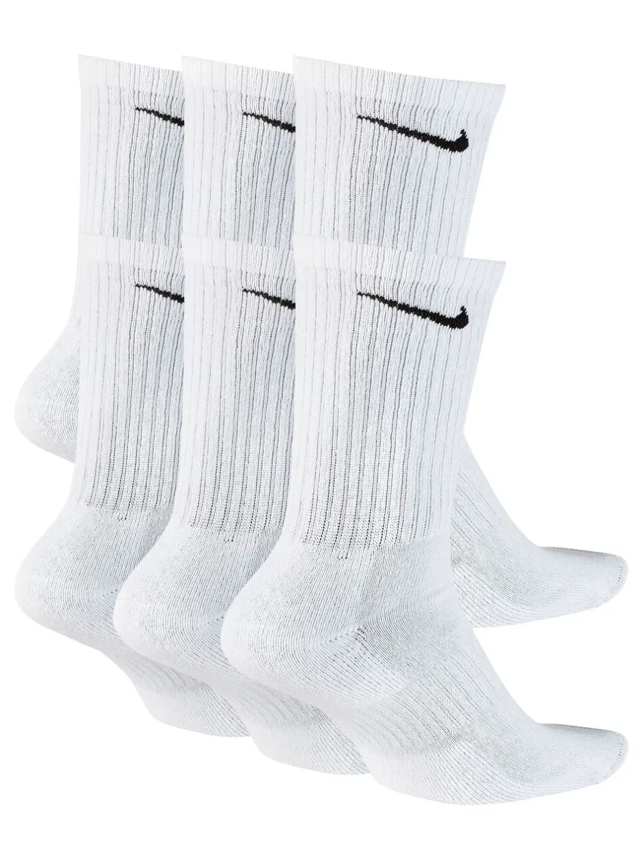 Sokken|Sokken*Nike - Ronde hals - - 6 Paar verzachte sokken voor alle dagen Wit