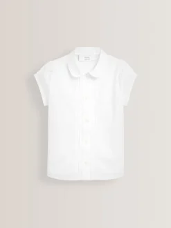 Overhemden En Blouses*Next - Schoolblouse met pofmouwen en kantafwerking (3-14 jr) Wit