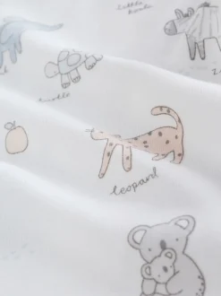 Rompertjes En Hemdjes|Rompertjes En Hemdjes*Next Wit - Set van 5 babyrompertjes met korte mouwen
