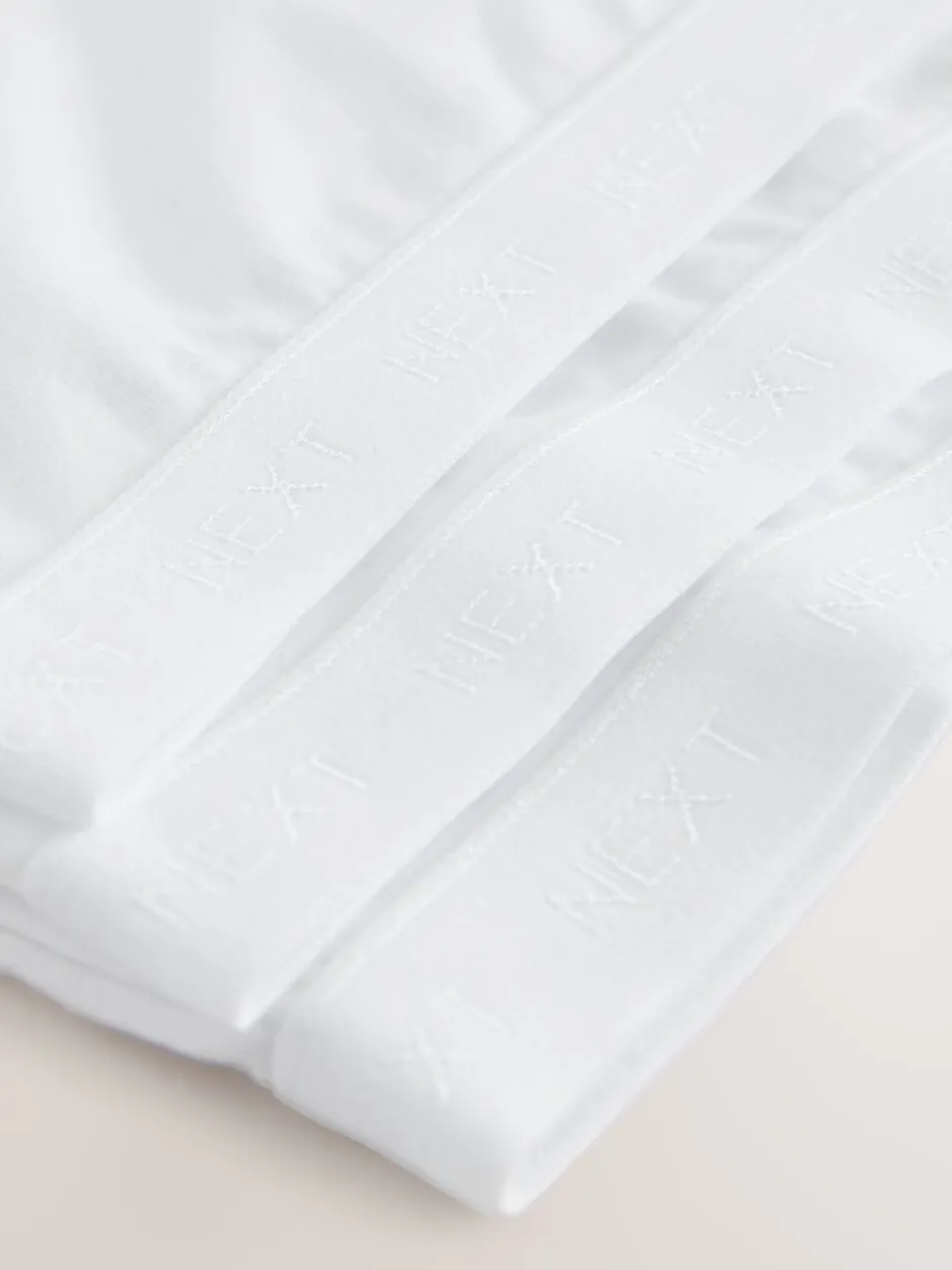 Alle Ondergoed*Next Wit - Set van 3 crop tops met diepe ronde hals (5 - 16 jr)