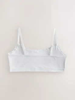 Alle Ondergoed*Next Wit - Set van 3 crop tops met bandjes (5 - 16 jr)
