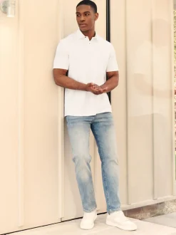 Poloshirts|Next Wit - Set van 3 jersey poloshirts met korte mouwen