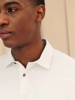 Poloshirts|Next Wit - Set van 3 jersey poloshirts met korte mouwen