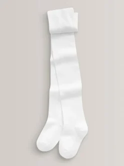 Sokken En Panty's|Sokken En Panty's*Next Wit - Set van 3 katoenrijke schoolmaillots