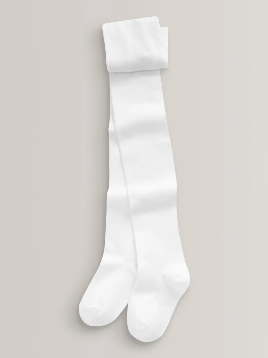 Sokken En Panty's|Sokken En Panty's*Next Wit - Set van 3 katoenrijke schoolmaillots