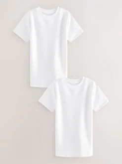 Ondergoed|Schoolkleding*Next - Set van 2 thermische T-shirts met korte mouwen (2-16jr) Wit