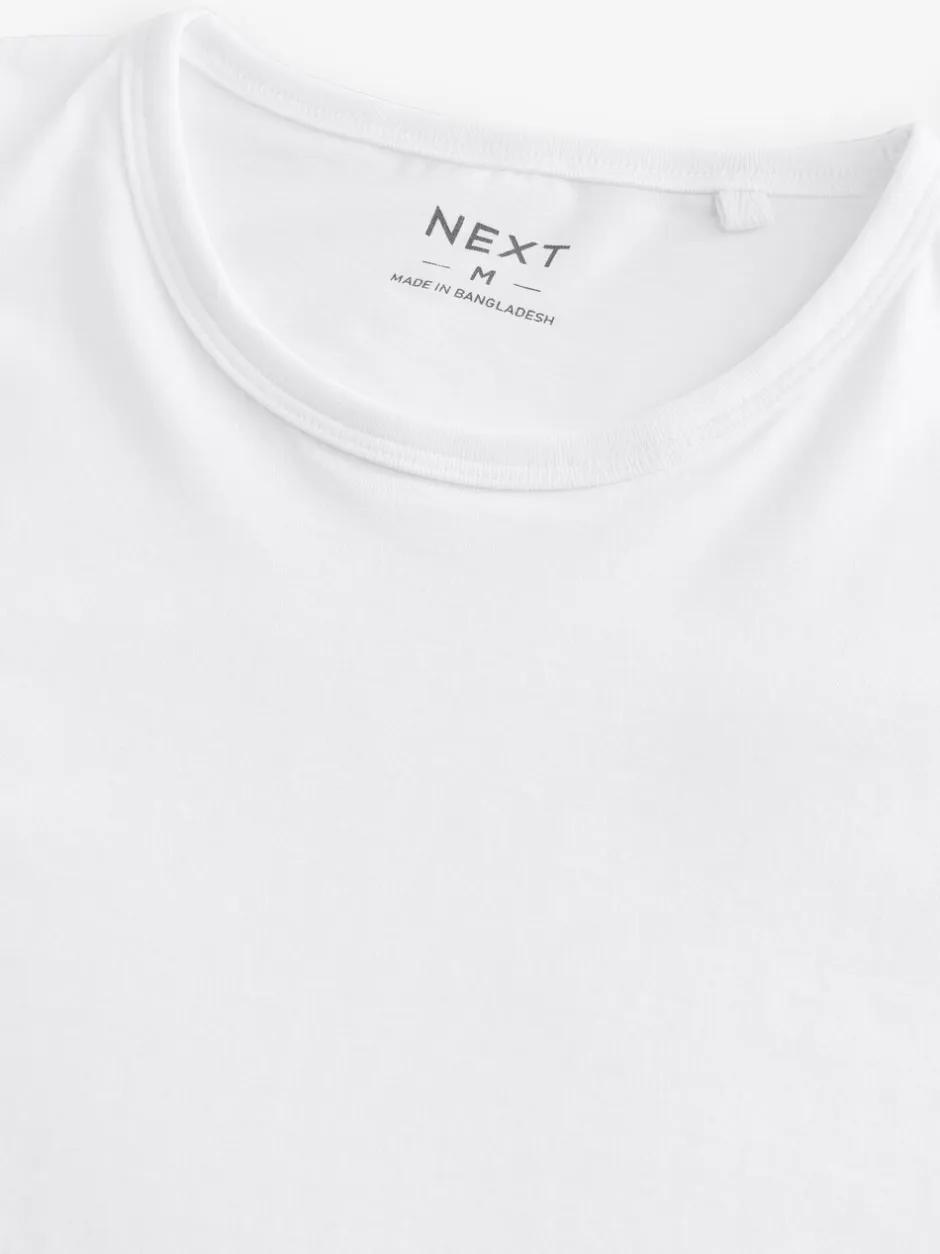 Ondergoed|Ondergoed*Next - Set van 5 T-shirts met lange mouwen en laagjes Wit