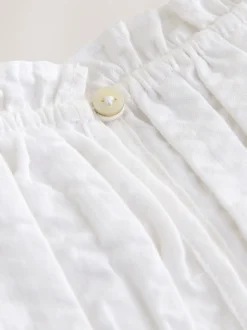 Overhemden En Blouses|Next - Shirred Sleeveless Blouse (3-16yrs) Wit