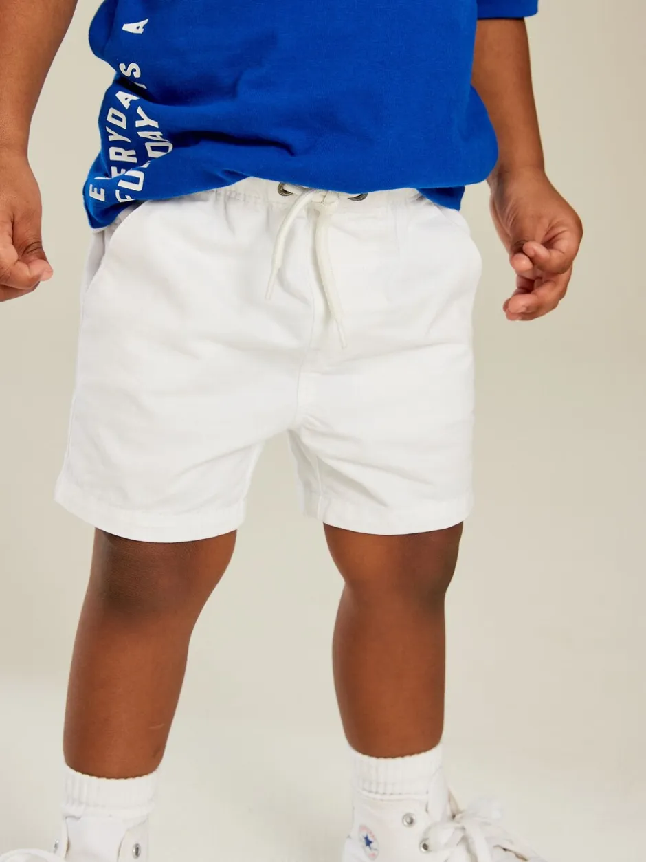 Shorts|Shorts*Next Wit - Shorts met trekkoord (3mnd-7jr)