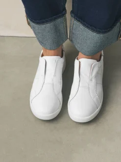 Sneakers|Next - Signature Premium Leather Laceless Slip-On Trainers Wit