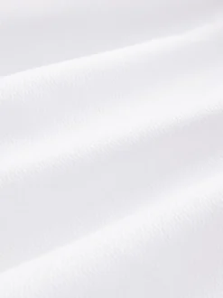 Formele Overhemden|Next Wit - Slim Fit - Onderhoudsvriendelijk, getextureerd, slim fit overhemd met enkele manchet