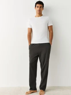 Ondergoed|Ondergoed|Next - Slim Fit - Set van 2 100% katoenen T-shirts met laagjes Wit