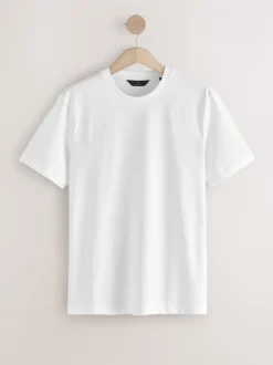 T-Shirts En Hemden|Next - Slim Fit - Signature SUPIMA® katoenen T-shirt met ronde hals Wit