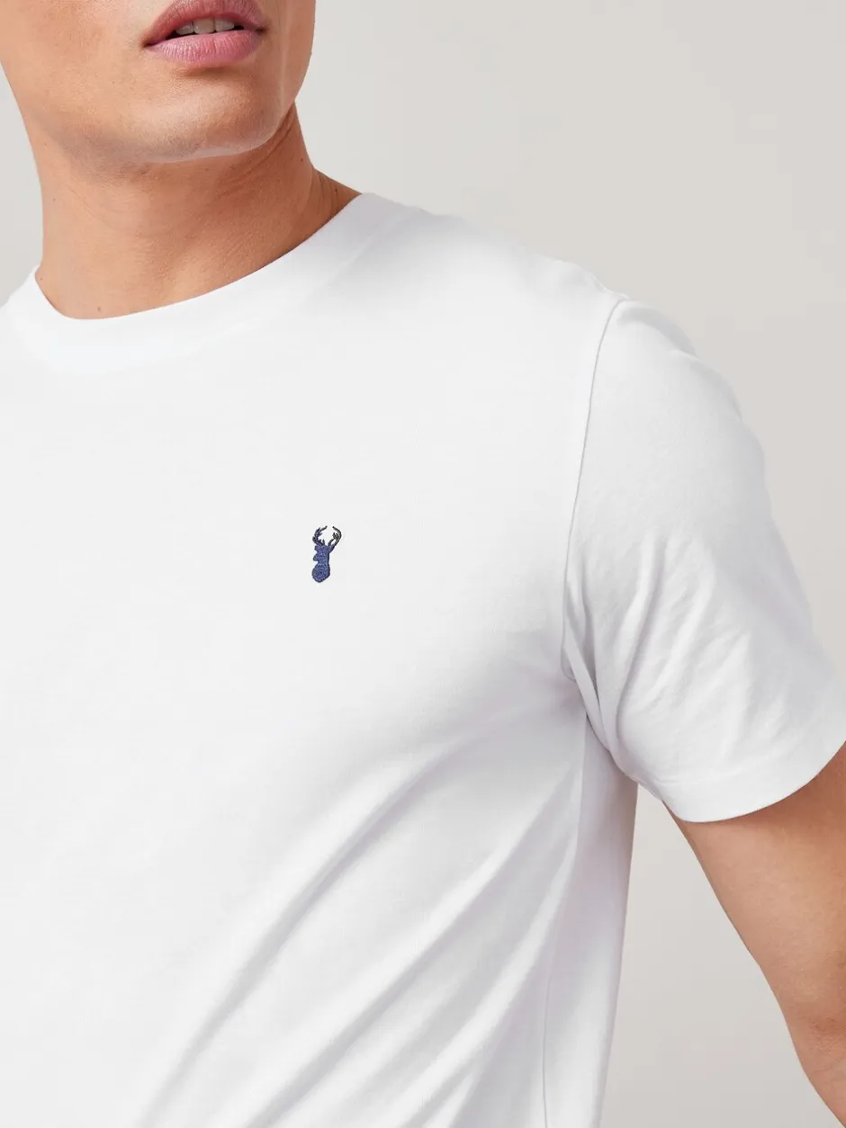 T-Shirts En Hemden|Next - Slim Fit - T-shirt met hert Wit