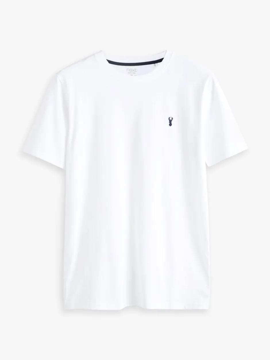 T-Shirts En Hemden|Next - Slim Fit - T-shirt met hert Wit