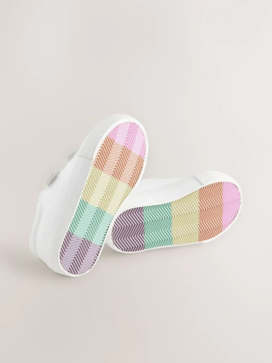 Sneakers|Sneakers*Next - Sneakers met dikke zool en klittenbandsluiting Wit