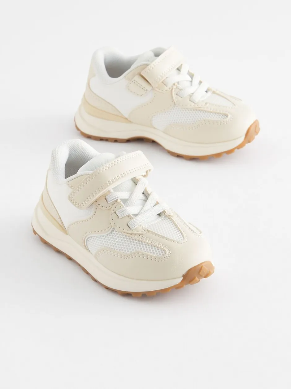 Sneakers|Sneakers|Next - Sneakers met elastische veters en klittenbandsluiting Wit