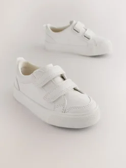 Sneakers|Next - Sneakers met twee klittenbandjes Wit