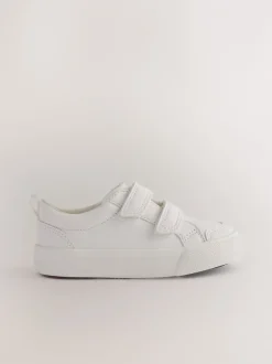 Sneakers|Next - Sneakers met twee klittenbandjes Wit