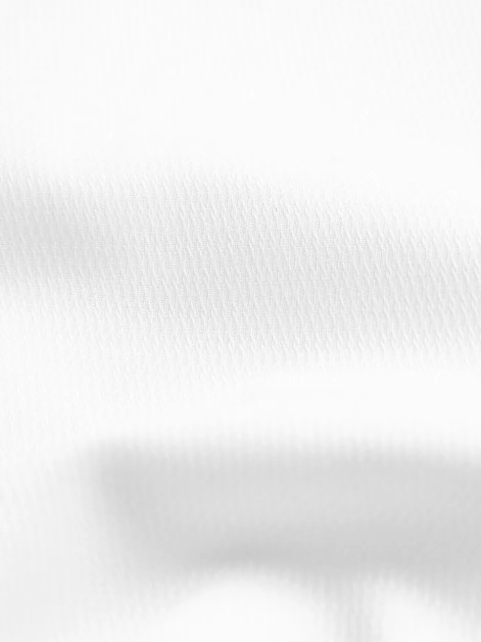 Formele Overhemden*Next Wit - Strakke Pasvorm - Onderhoudsvriendelijk, getextureerd, slim fit overhemd met enkele manchet