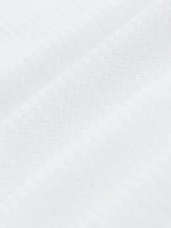 Shirts|Next Wit - Strakke Pasvorm - Textured Long Sleeve Formal Shirt with Trim