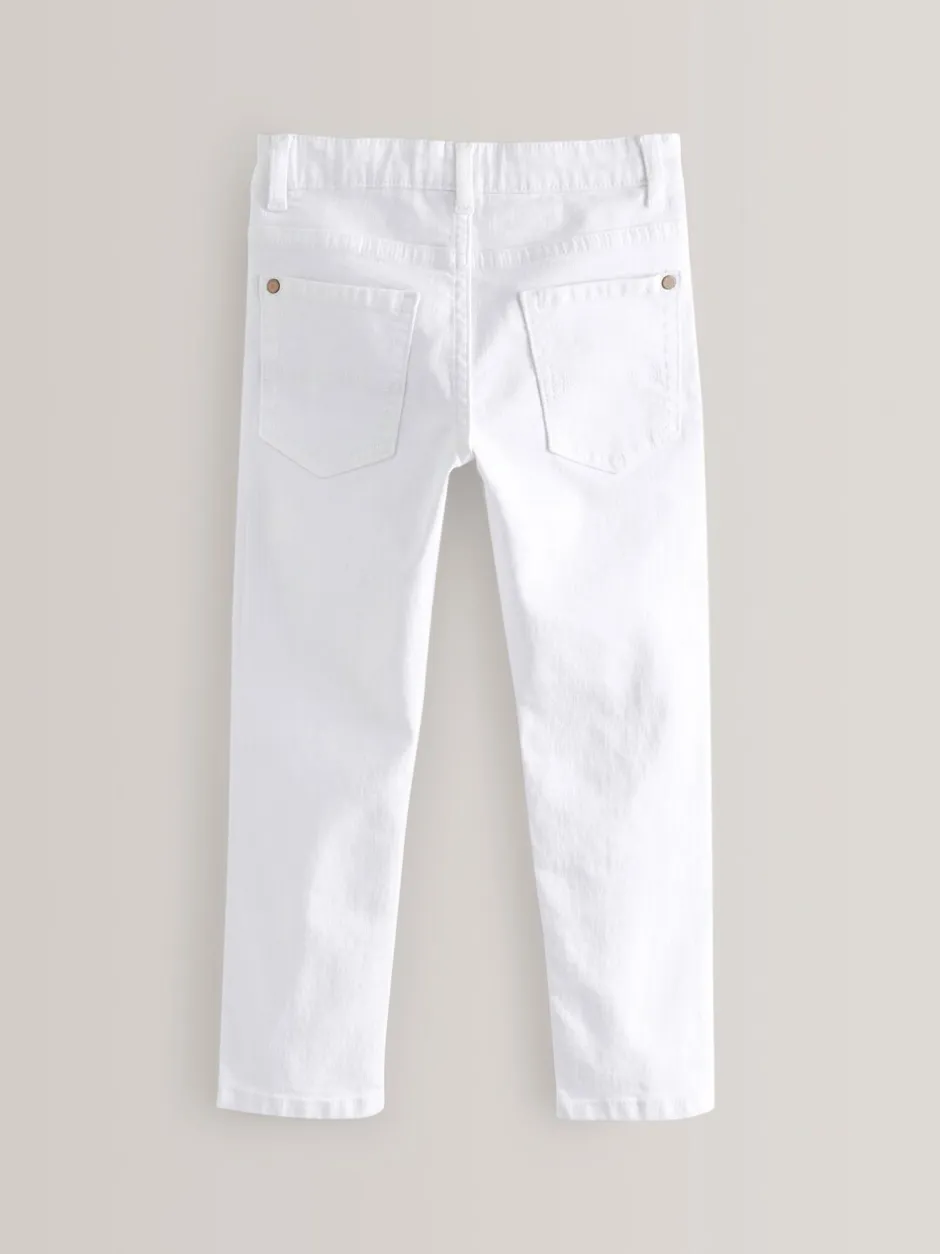 Jeans|Next Wit - Stretchjeans (3-17jr)
