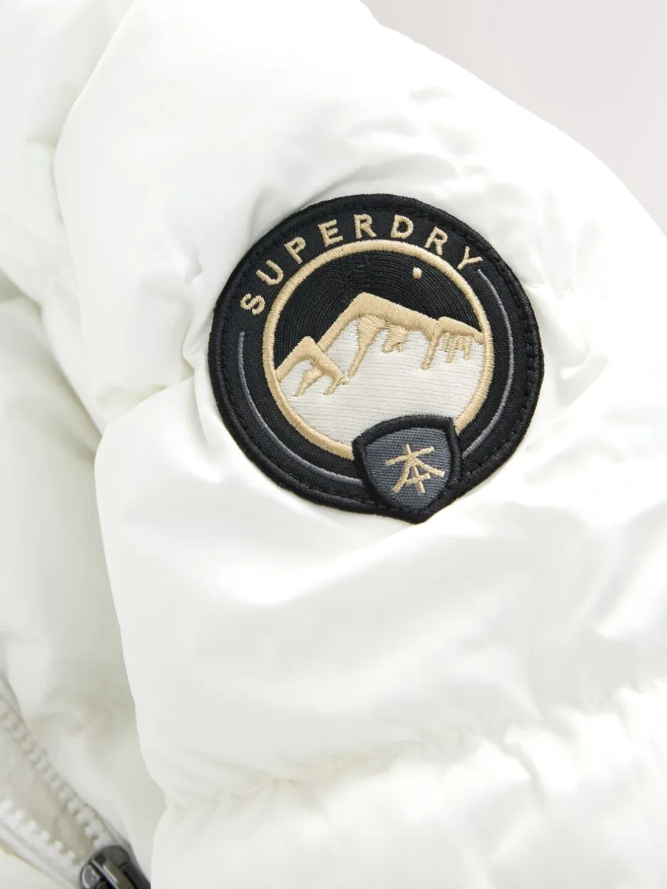 Jassen, Jacks En Kinderwagenpakjes|Jassen En Jacks*Superdry - Belted Puffer Coat Wit