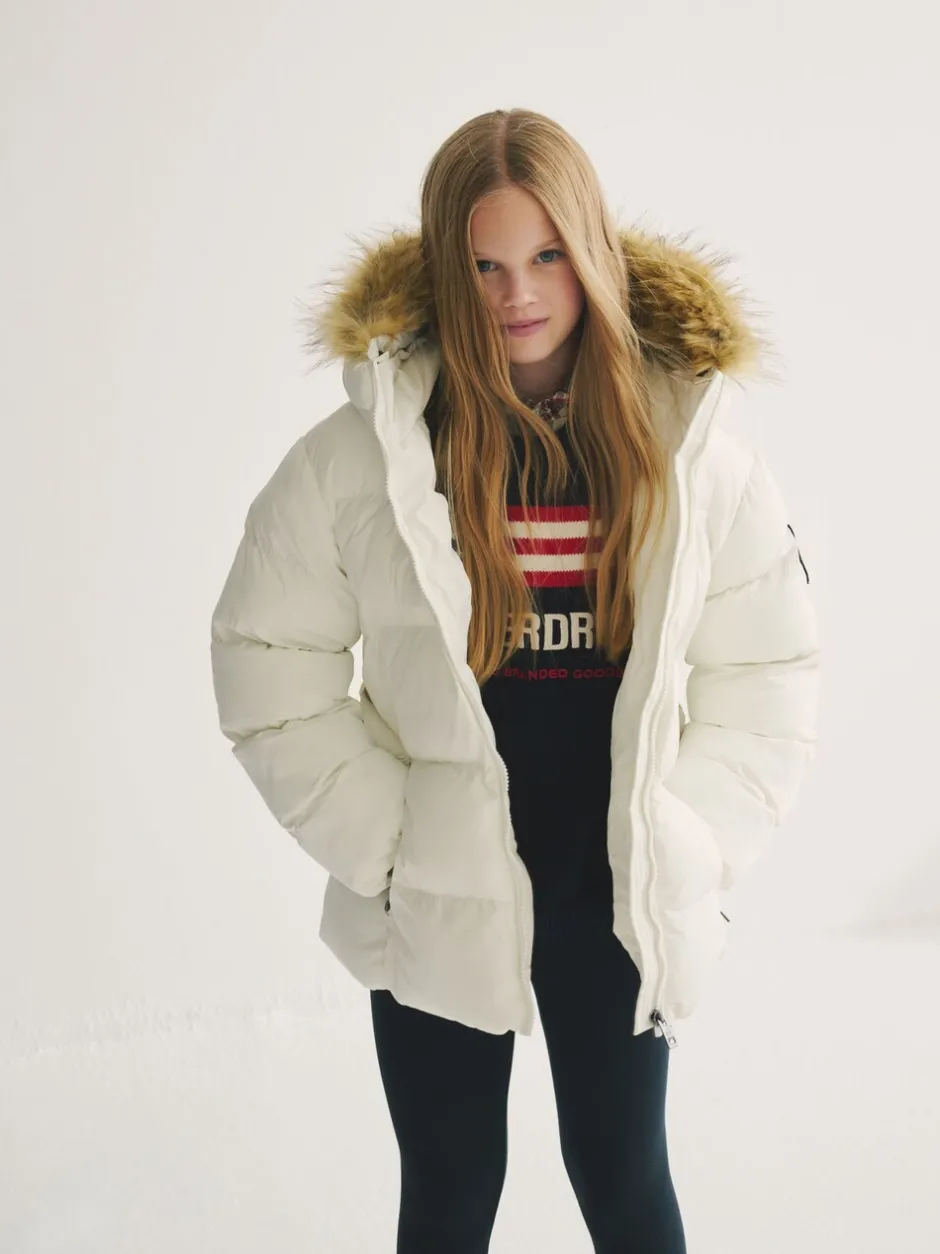 Jassen, Jacks En Kinderwagenpakjes|Jassen En Jacks*Superdry - Belted Puffer Coat Wit