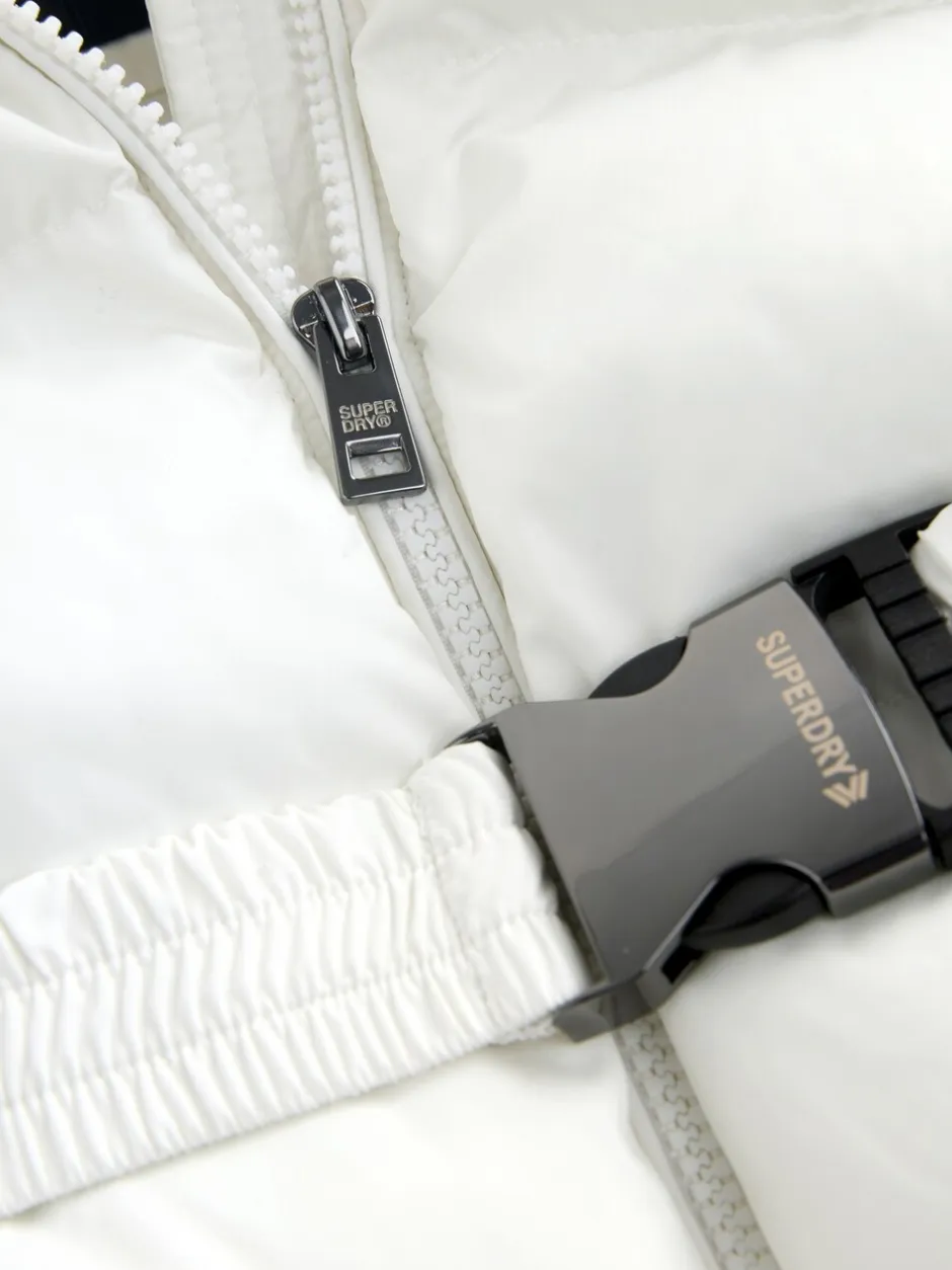Jassen, Jacks En Kinderwagenpakjes|Jassen En Jacks*Superdry - Belted Puffer Coat Wit