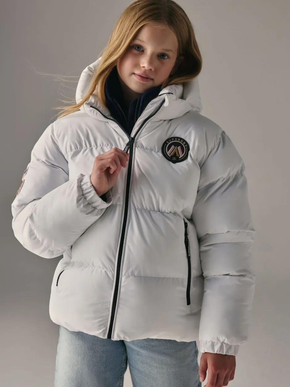 Jassen En Jacks|Superdry - Sports pufferjas Wit