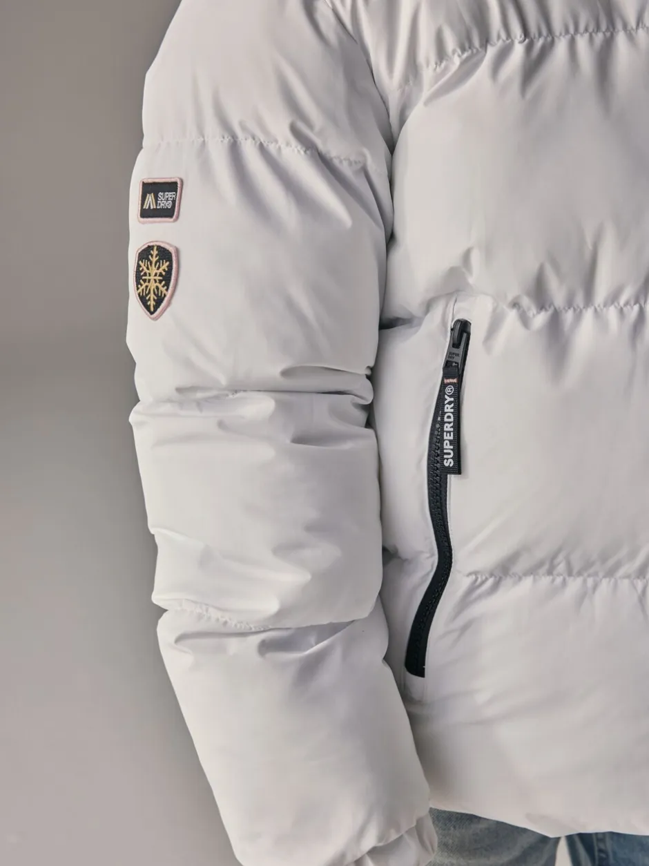 Jassen En Jacks|Superdry - Sports pufferjas Wit
