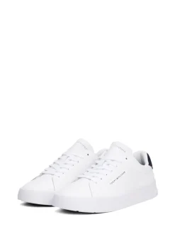 Sneakers*Tommy Hilfiger - Court Essential Leather Trainers Wit