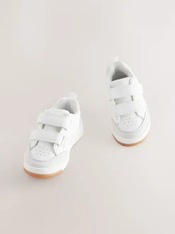 Sneakers|Next - Trainers met Klittenbandsluiting en twee banden Wit