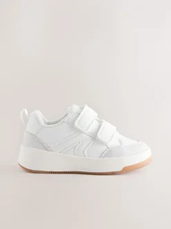 Sneakers|Next - Trainers met Klittenbandsluiting en twee banden Wit