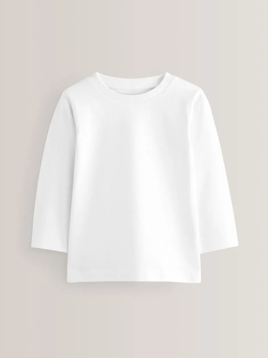 T-Shirts|Tops|Next - T-shirts met lange mouwen (3mnd-7jr) Wit