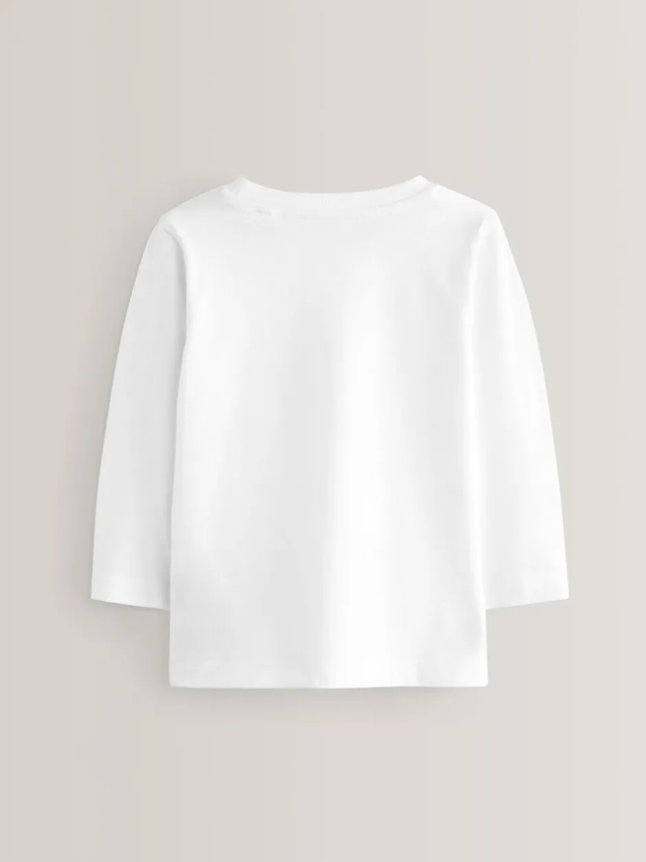 T-Shirts|Tops|Next - T-shirts met lange mouwen (3mnd-7jr) Wit