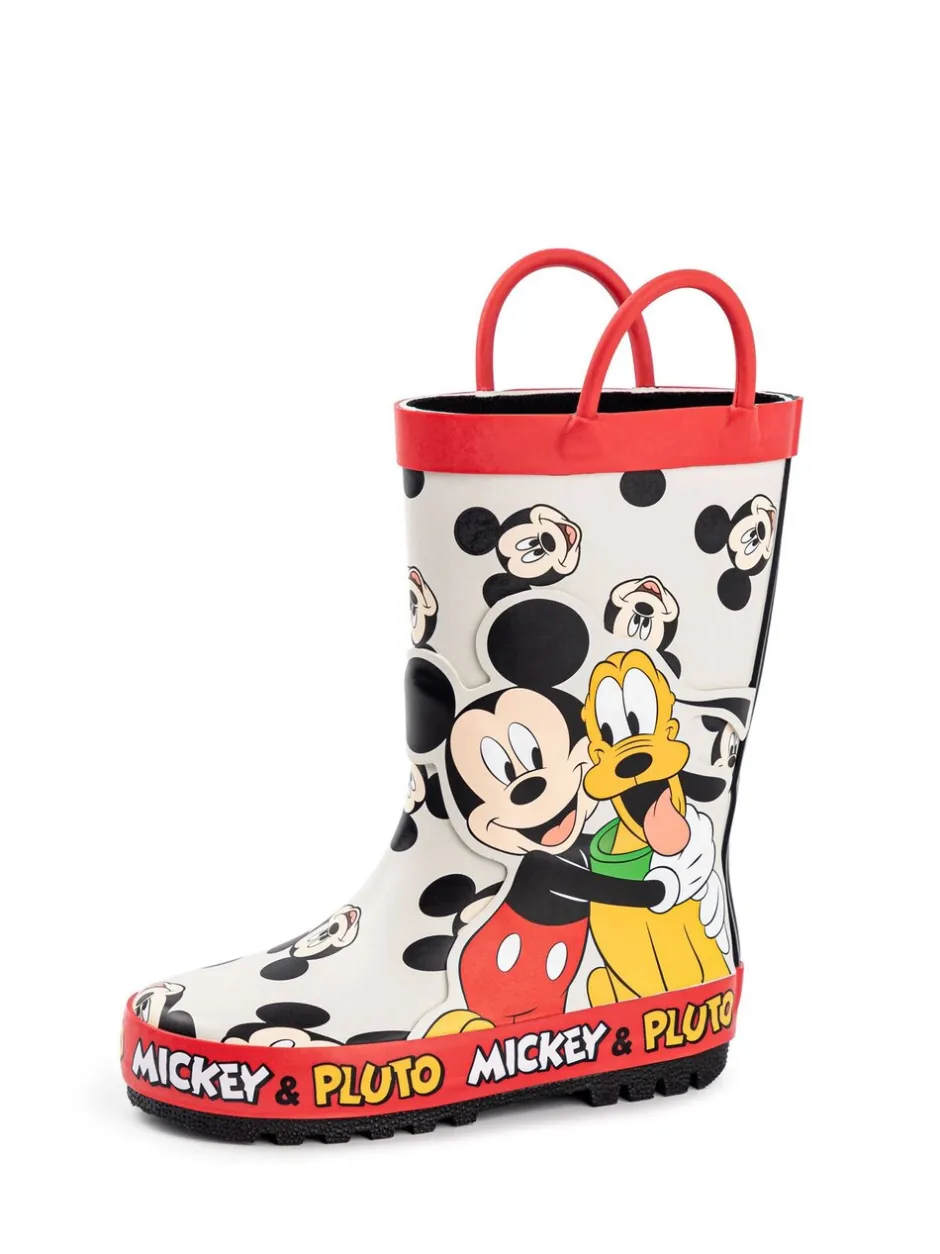 Laarzen|Vanilla Underground - Mickey & Pluto Laarzen met hengsels voor Jongens Wit