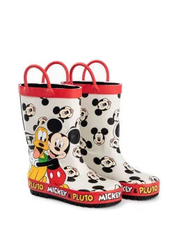 Laarzen|Vanilla Underground - Mickey & Pluto Laarzen met hengsels voor Jongens Wit