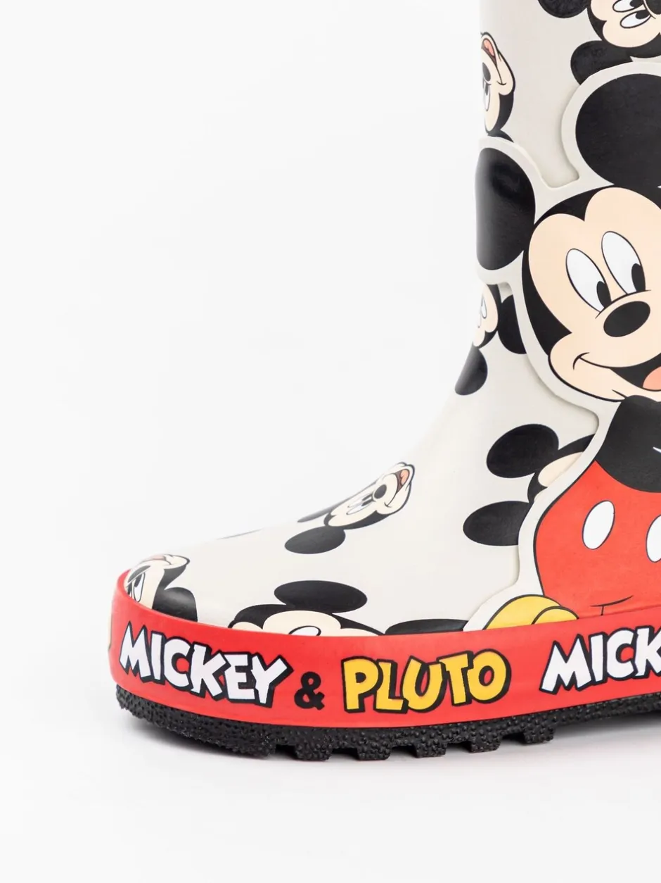 Laarzen|Vanilla Underground - Mickey & Pluto Laarzen met hengsels voor Jongens Wit