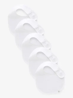 Slabbetjes*Next Wit - Verpakking van 5 100% katoenen babyslabbetjes