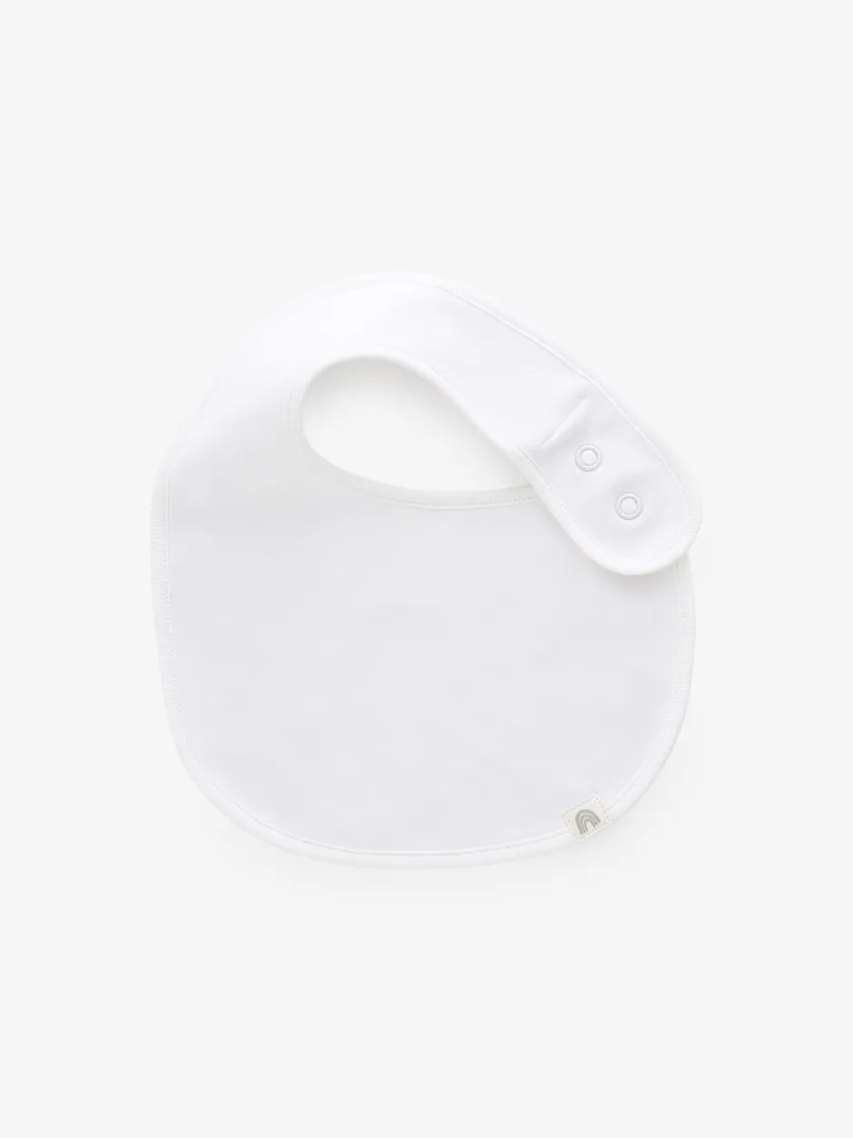 Slabbetjes*Next Wit - Verpakking van 5 100% katoenen babyslabbetjes