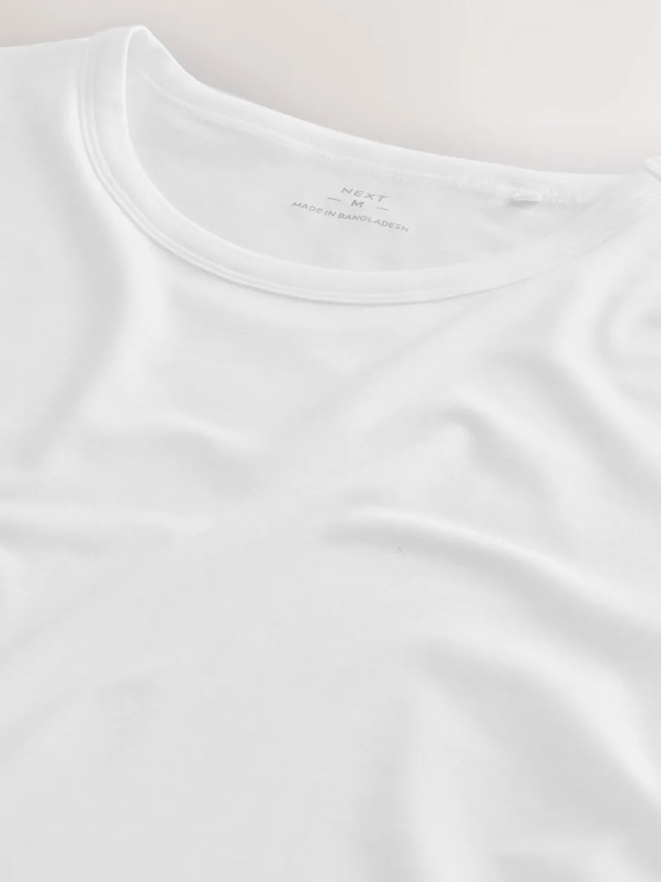 Ondergoed|Ondergoed|Next - Verpakking van 5 - Modal Layering T-Shirt Wit