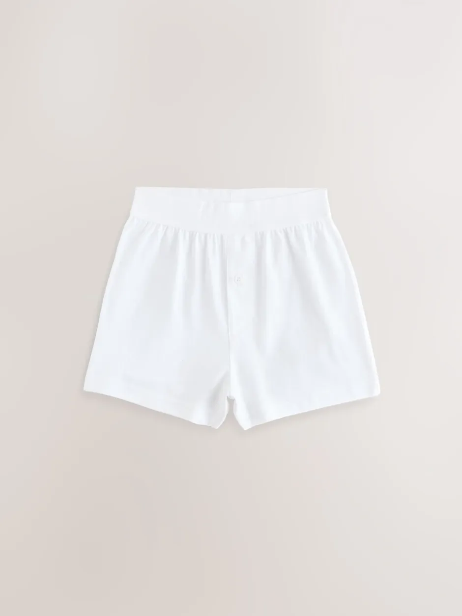 Ondergoed*Next - Verpakking van 5 ruimvallende 100% katoenen Boxer (1.5-16jr) Wit