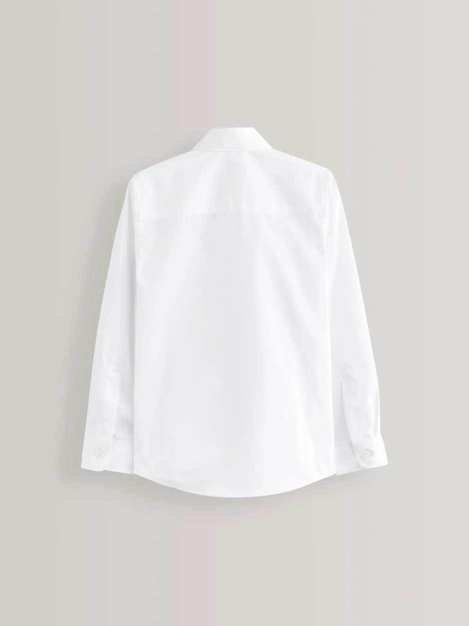 Shirts|Schoolkleding*Next Wit - Verpakking van 5 schooloverhemden met lange mouwen (3-17jr)