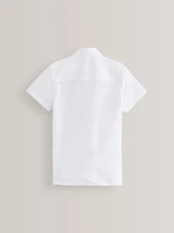 Shirts*Next Wit - Verpakking van 5 schooloverhemden met korte mouwen (3-17jr)