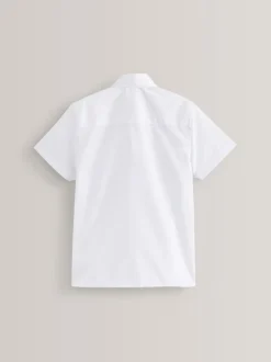 Shirts*Next Wit - Verpakking van 5 schooloverhemden met korte mouwen (3-17jr)