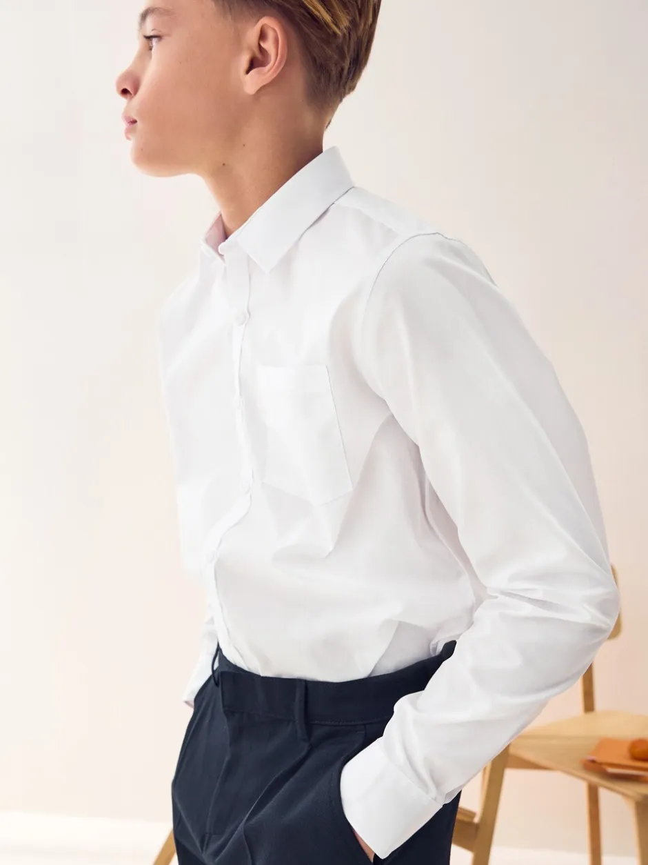 Schoolkleding|Shirts|Next - Verpakking van 2 schooloverhemden met lange mouwen (3-17jr) Wit